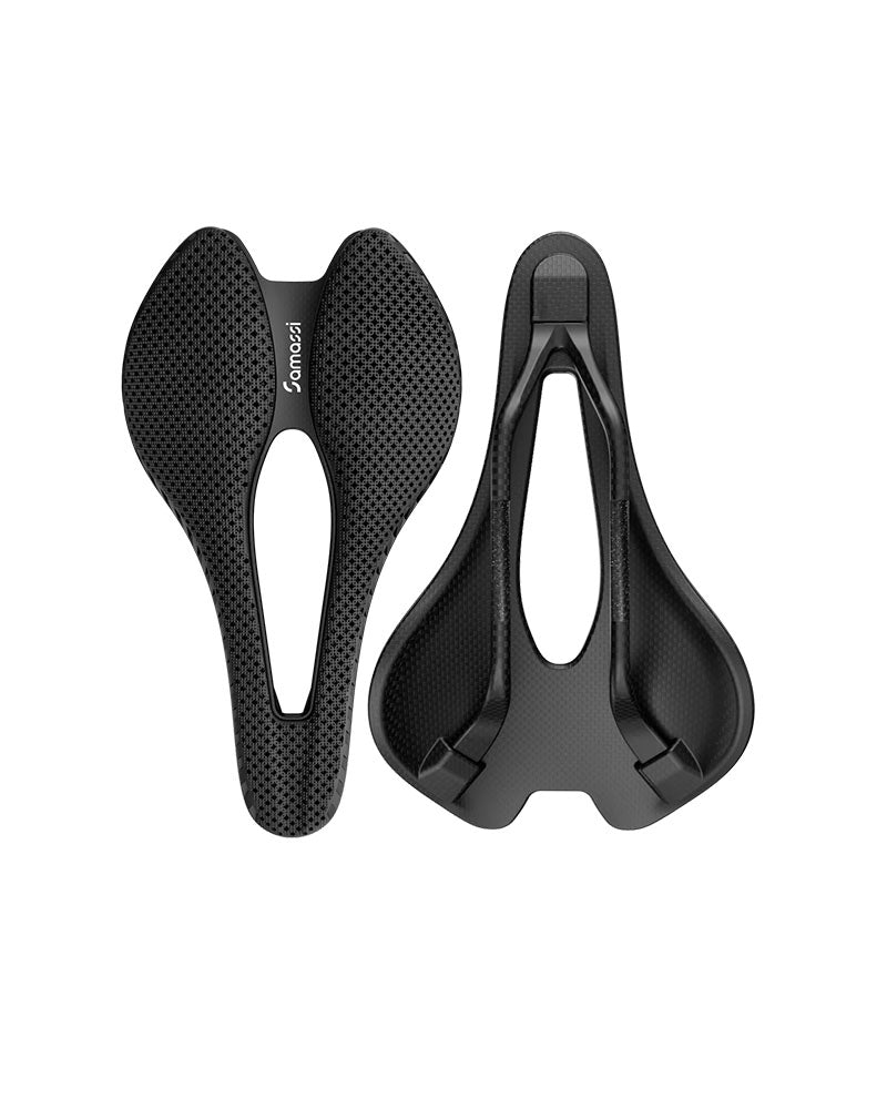 Samassi 3D Printed Carbon Rail Road Bike Saddle - R1