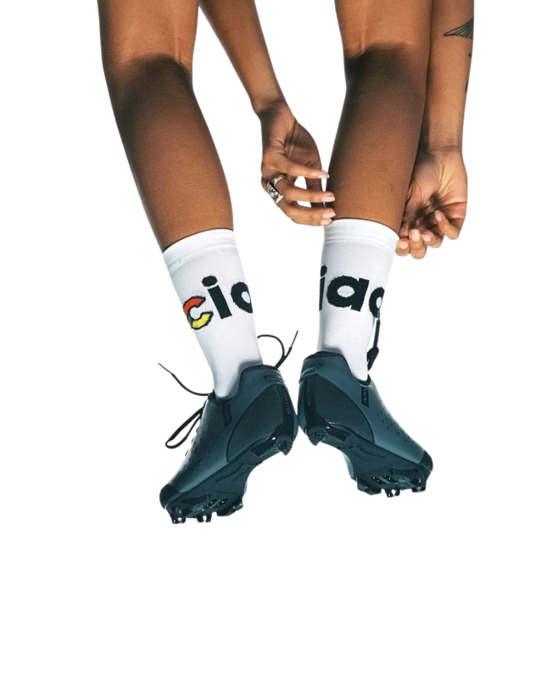 Cinelli Cycling Socks - Ciao White