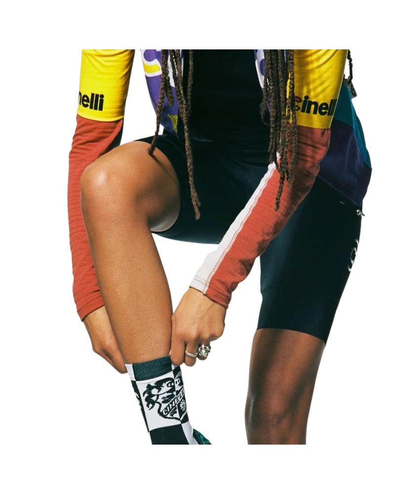 Cinelli Cycling Socks - Crest Black 'N' White by Gio Pastori