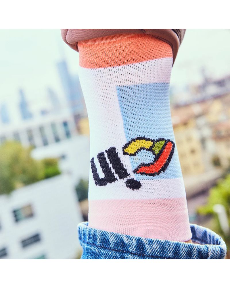 Cinelli Cycling Socks - Thelma & Louise Red and Pink