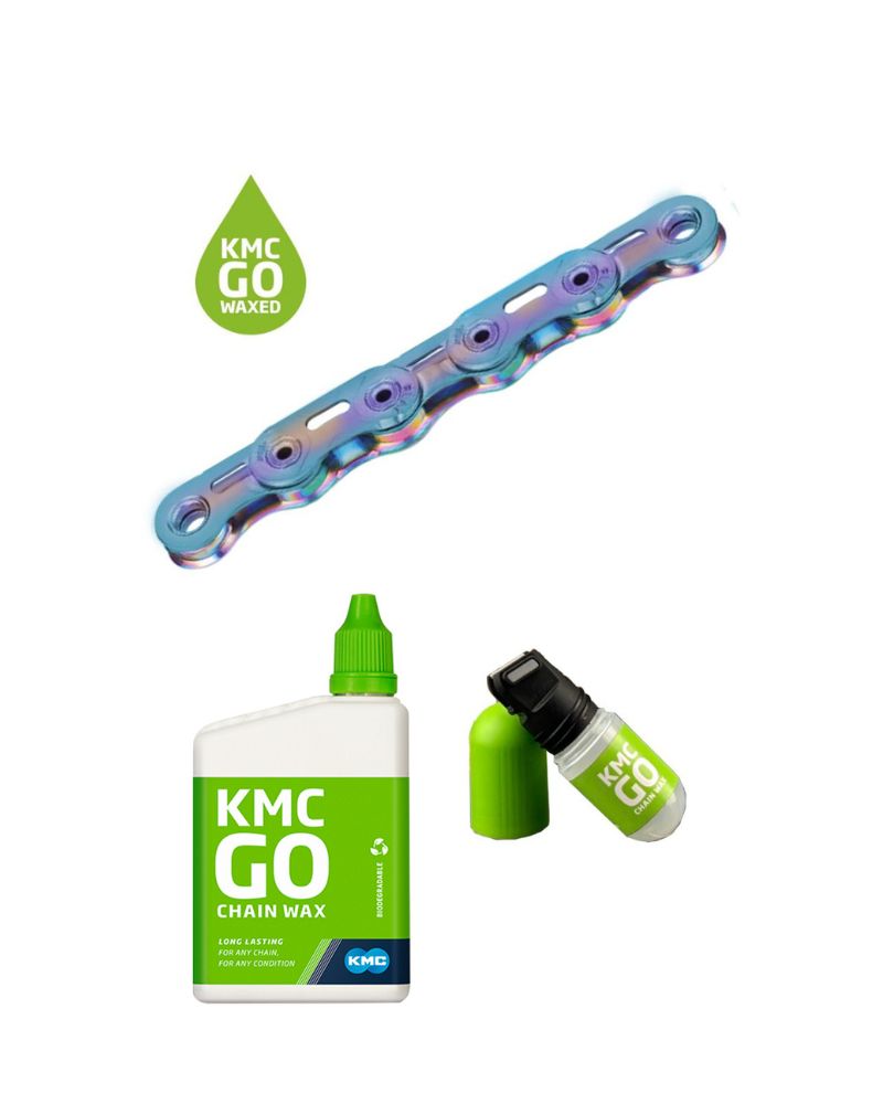KMC XSL Flat Go Waxed 12/13 Speed Flattop Chain - Limited Edition Gift Box