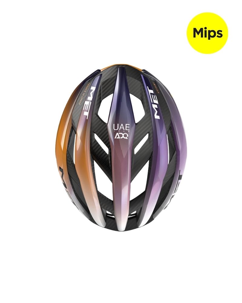 MET Trenta 3K Carbon MIPS Road Helmet - UAE Team ADQ 2026 Edition