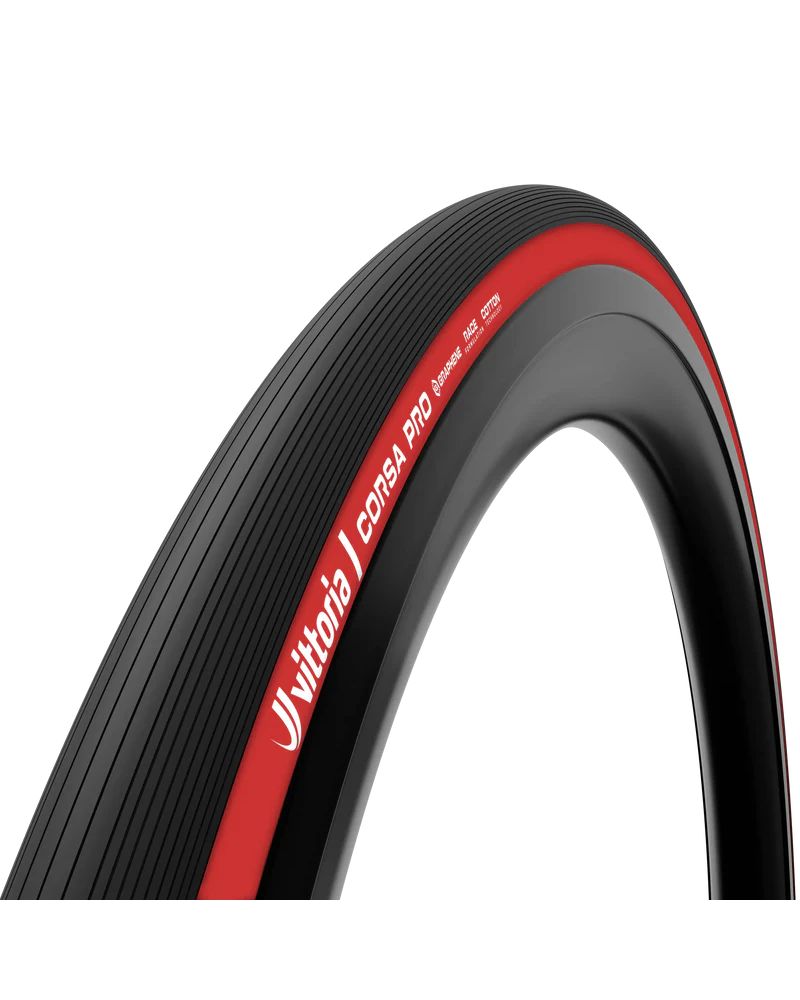 Vittoria Corsa Pro TLR Road Tyre Red 700x28c | New Era Cycle