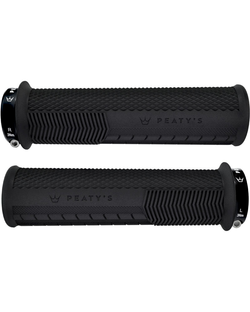 Peaty's Monarch Lock On Handlebar Grips - Knurl