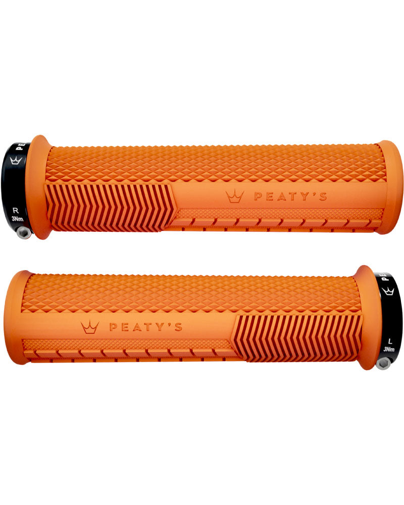 Peaty's Monarch Lock On Handlebar Grips - Knurl