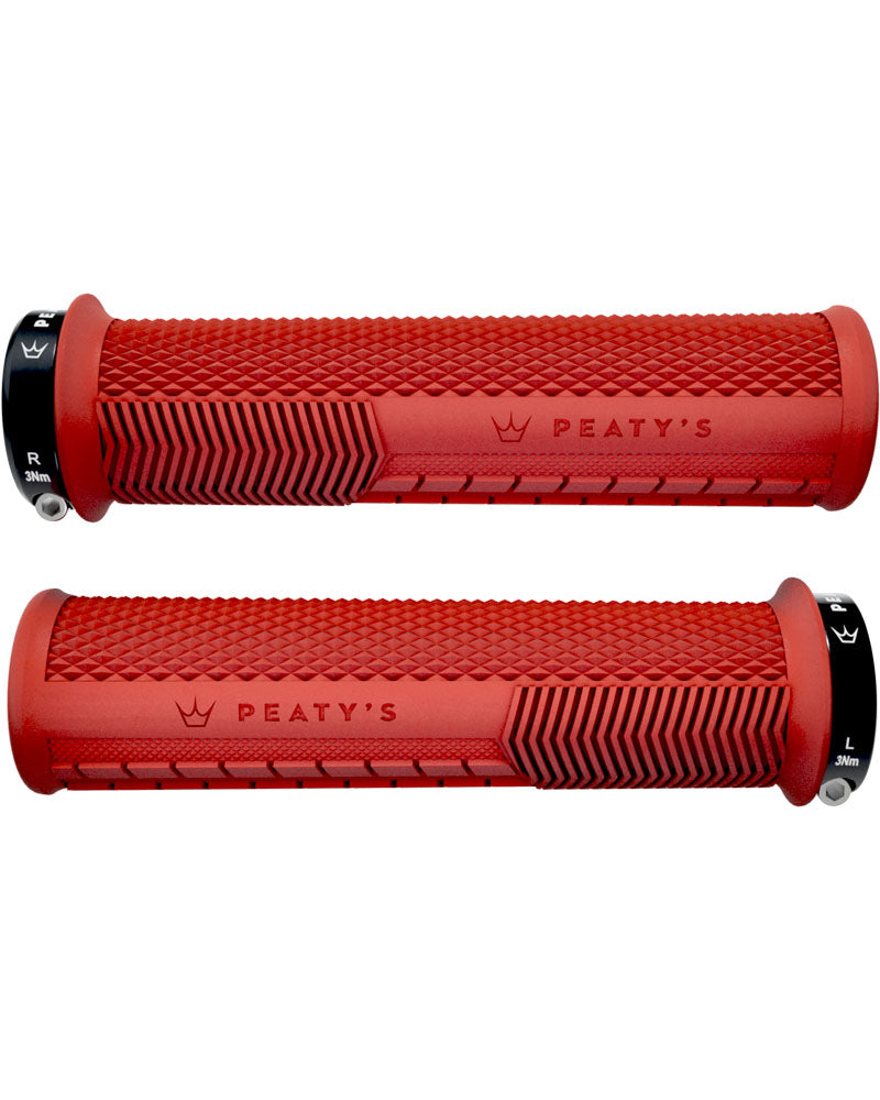 Peaty's Monarch Lock On Handlebar Grips - Knurl