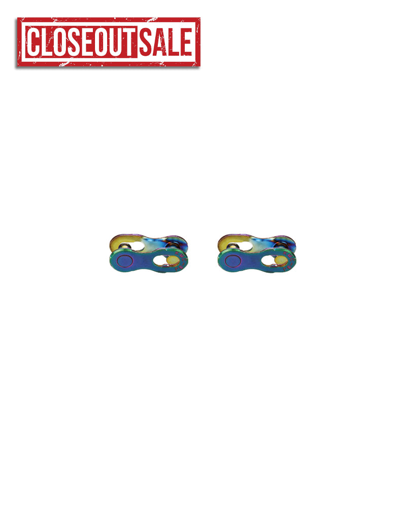 KMC 12 Speed Missing Link Chain Connector - Aurora Blue