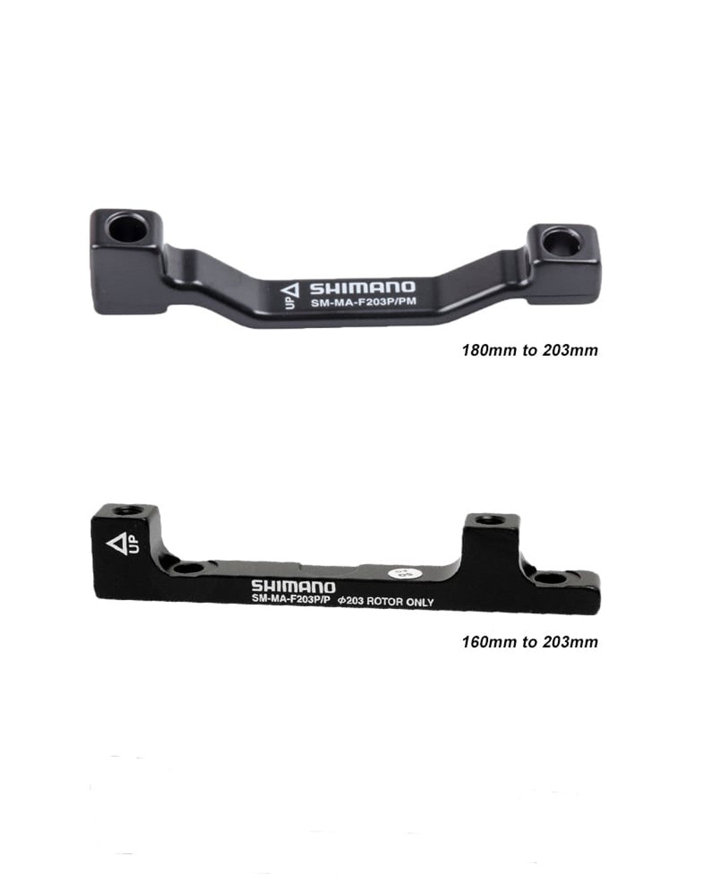 Shimano Disc Brake Adapter Front-Rear Post To Post For 203mm Rotor