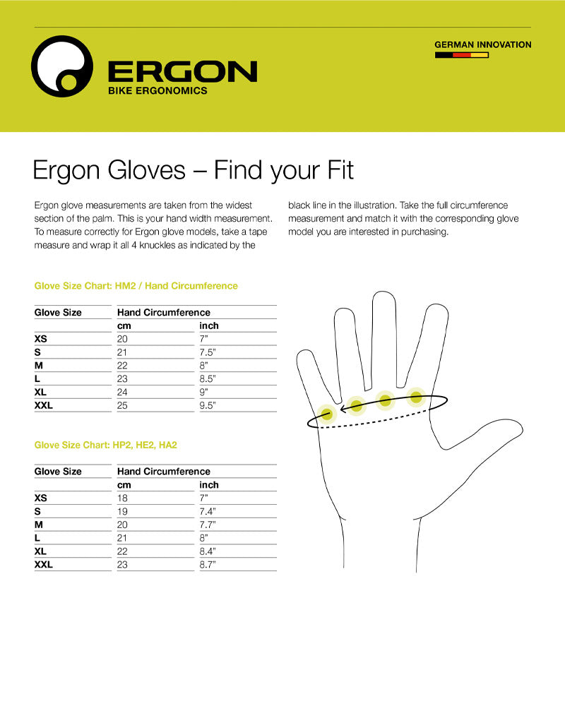 Ergon HM2 Full Finger MTB Gloves