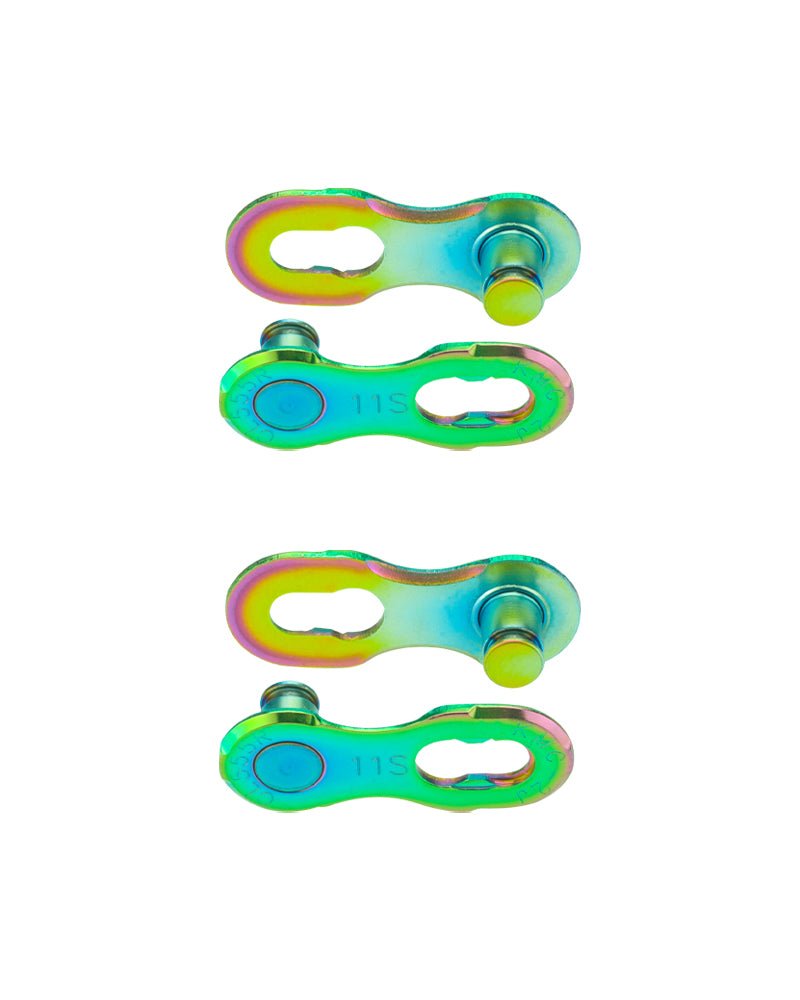 KMC 11 Speed Missing Link Chain Connector - Aurora Green