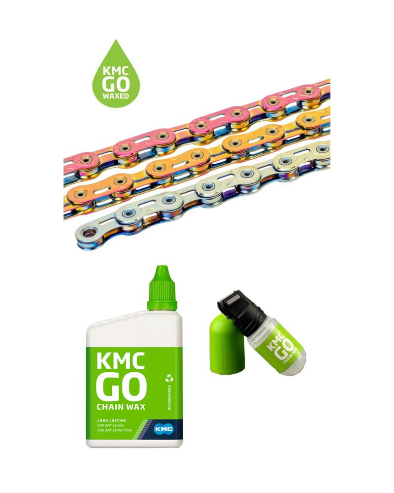 KMC XSL Flat Go Waxed 12/13 Speed Flattop Chain - Limited Edition Gift Box