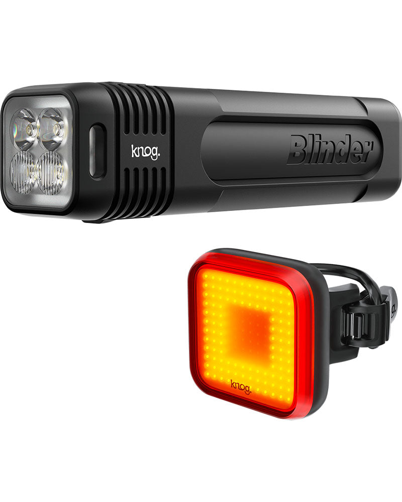 Knog Blinder 600 And Blinder Square Front & Rear Light Set