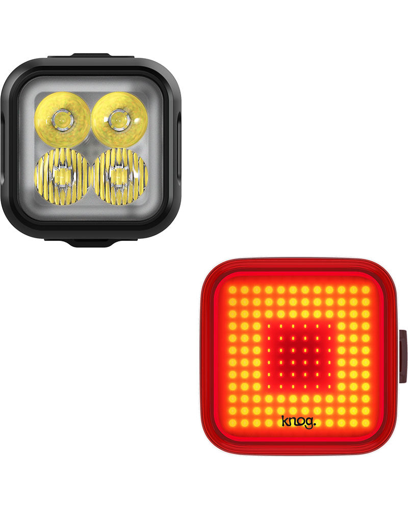 Knog Blinder 600 And Blinder Square Front & Rear Light Set