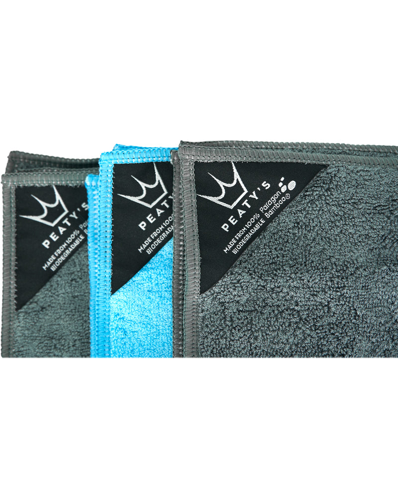 Peaty's Bamboo Bicycle Cleaning Cloths X3