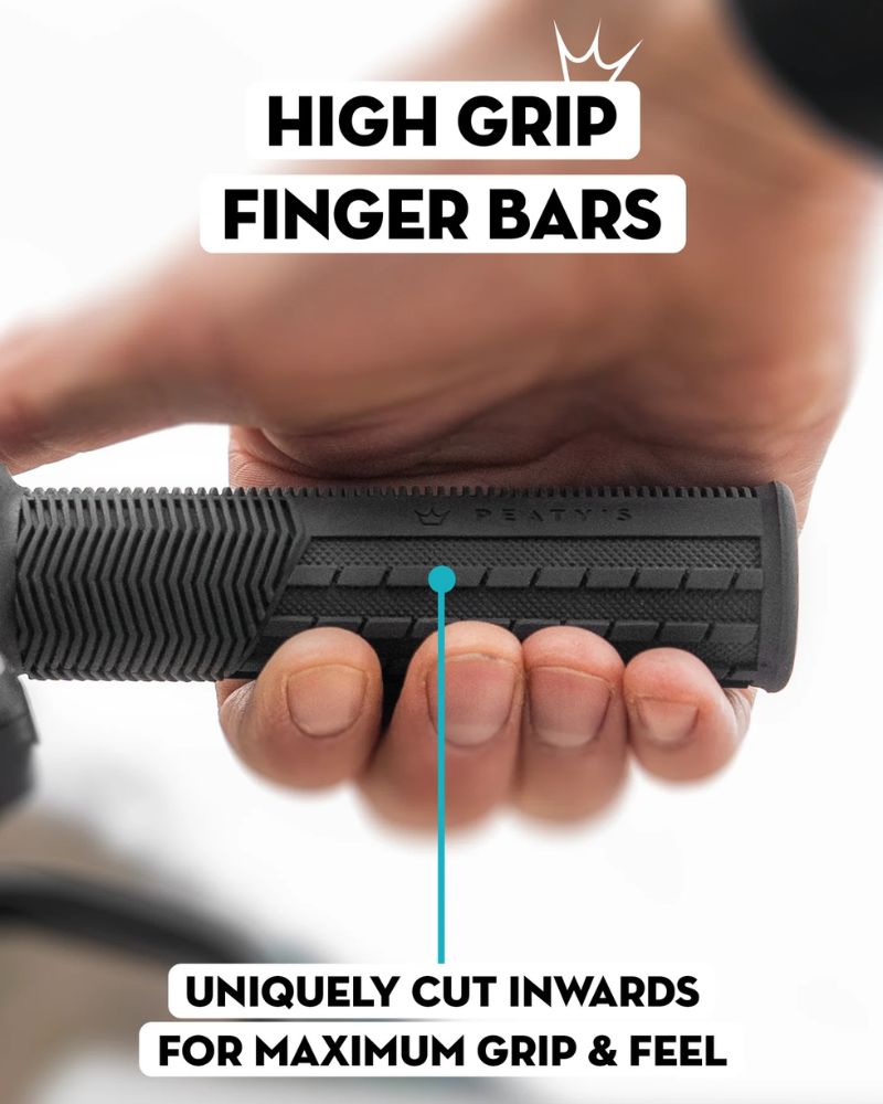 Peaty's Monarch Lock On Handlebar Grips V2 - Knurl