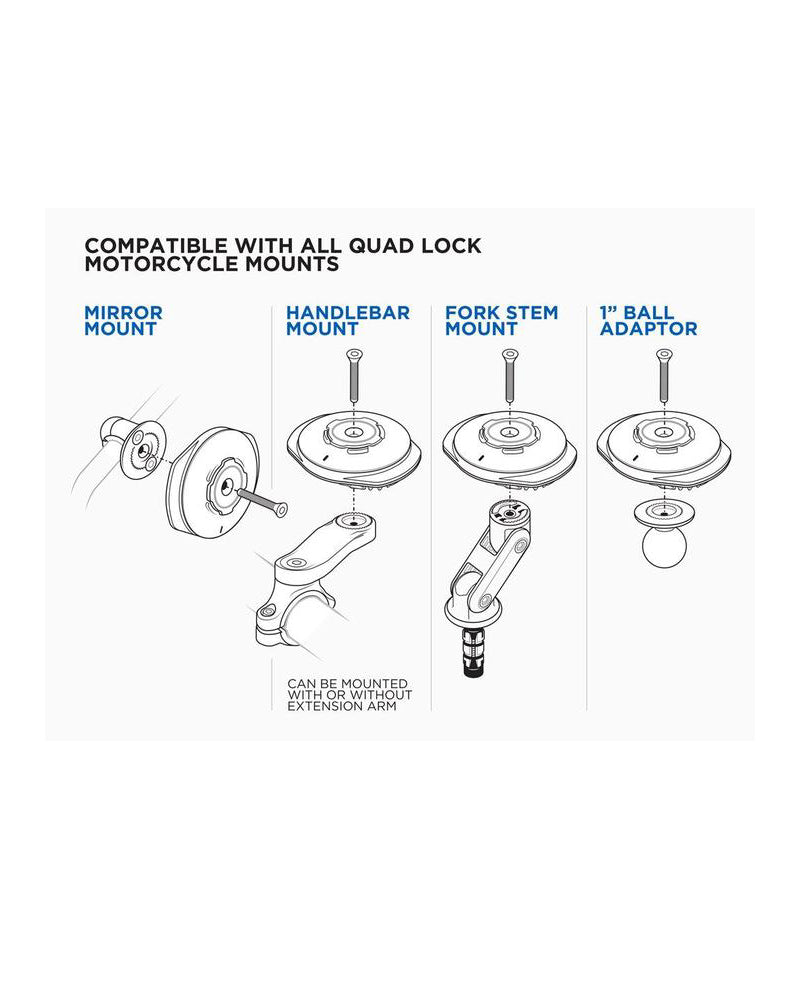 Quad Lock Weatherproof Wireless Charging Head V2