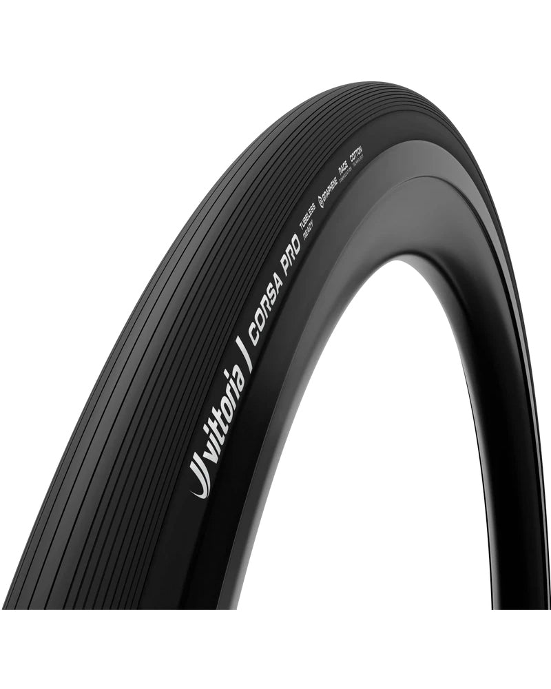 Vittoria Corsa Pro Graphene Tubeless Ready Competition Road Tyre - Black