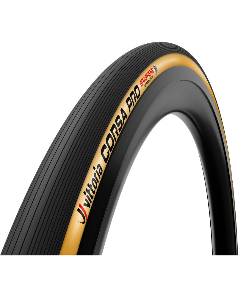 Vittoria Corsa Pro Graphene Tubeless Ready Competition Road Tyre Set - Limited Edition Gold